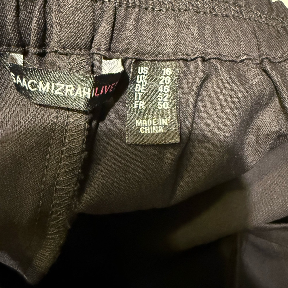 Isaac Mizrahi Charcoal Trousers